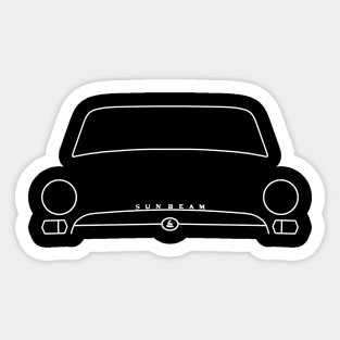 Sunbeam Alpine Series IV classic car outline (white) Sticker